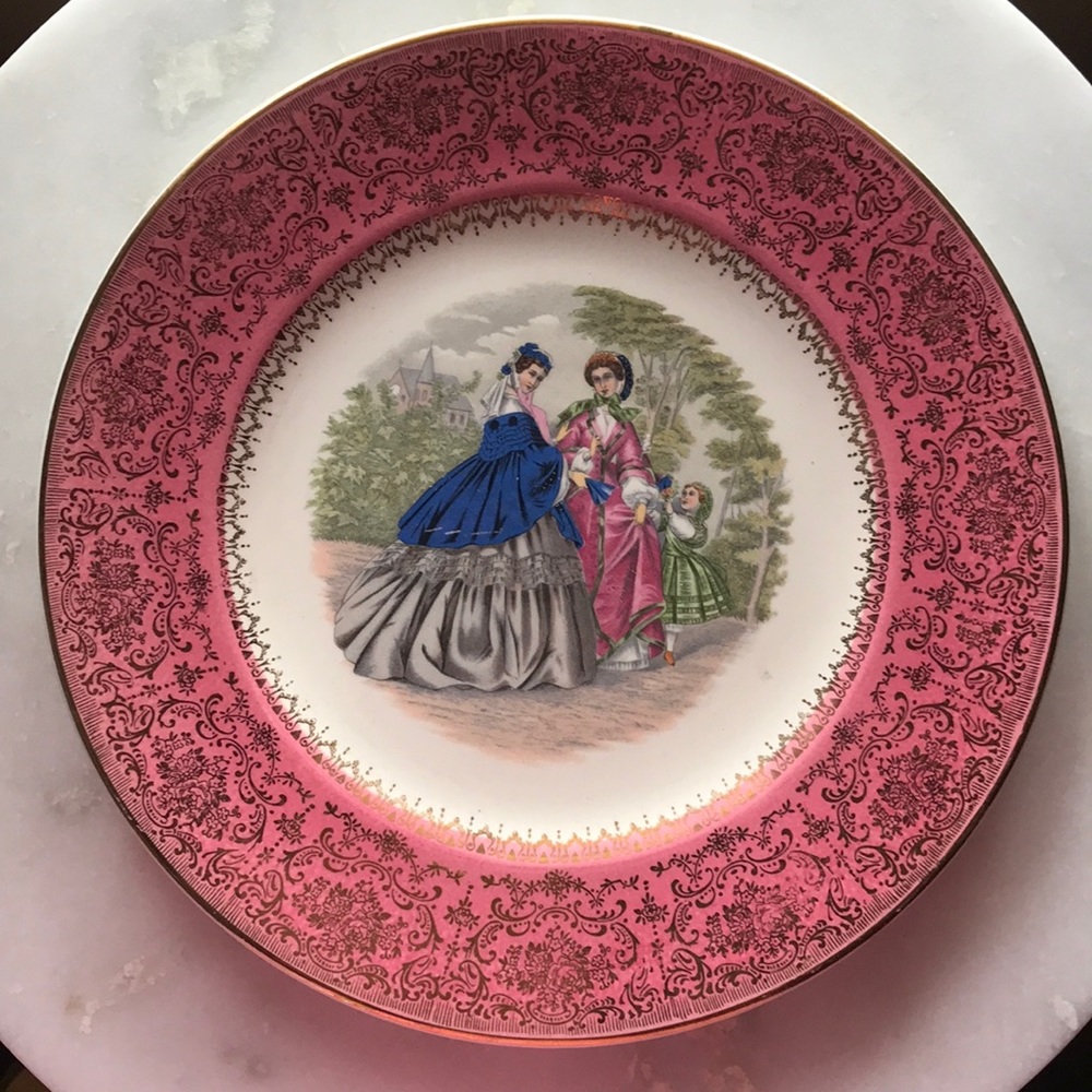 Godey Prints Service Plates